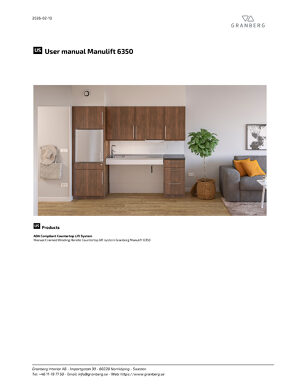 User Manual Manulift 6350